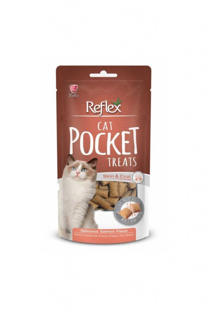 Pocket Deri Ve Tüy Sağlığı Için Somonlu Kedi Ödülü 60 Gr Pocket Deri Ve Tüy Sağlığı Için Somonlu Kedi Ödülü 60 Gr